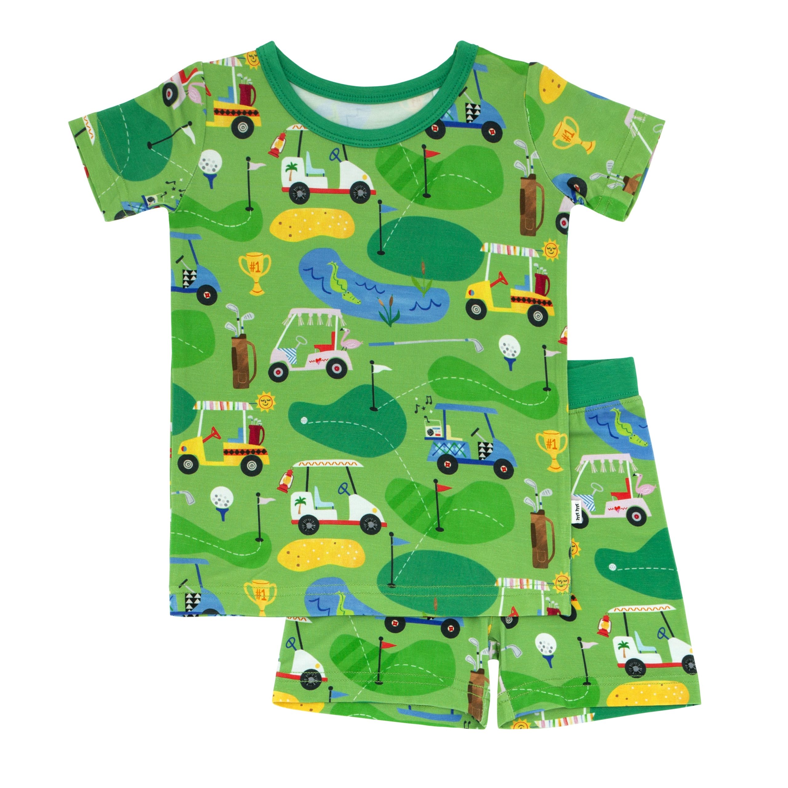 Fairway Fun Two-Piece Short Sleeve & Shorts Pajama Set - Image 5