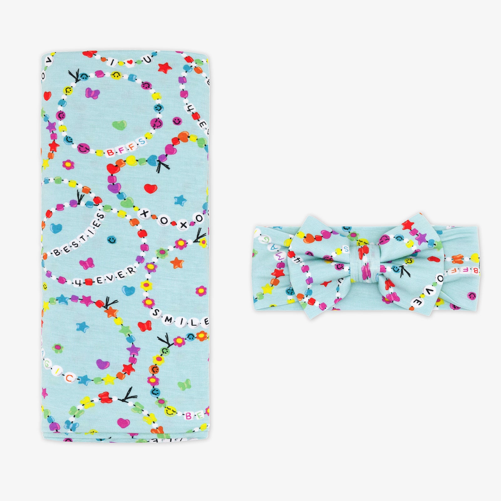 Friends Forever Swaddle & Luxe Bow Headband Set - Image 3