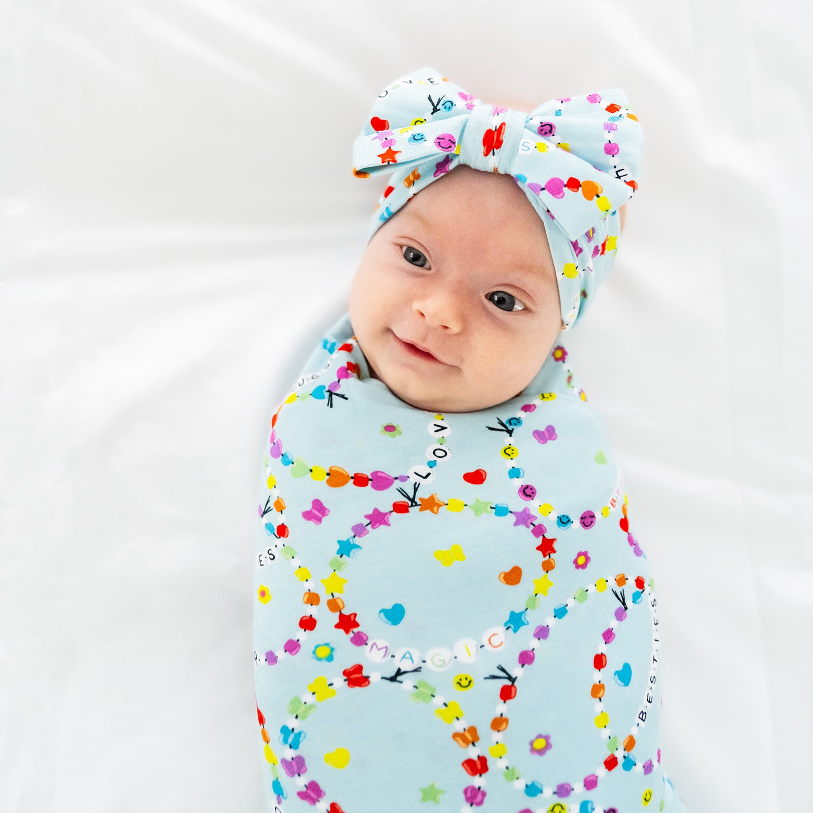 Friends Forever Swaddle & Luxe Bow Headband Set - Image 2