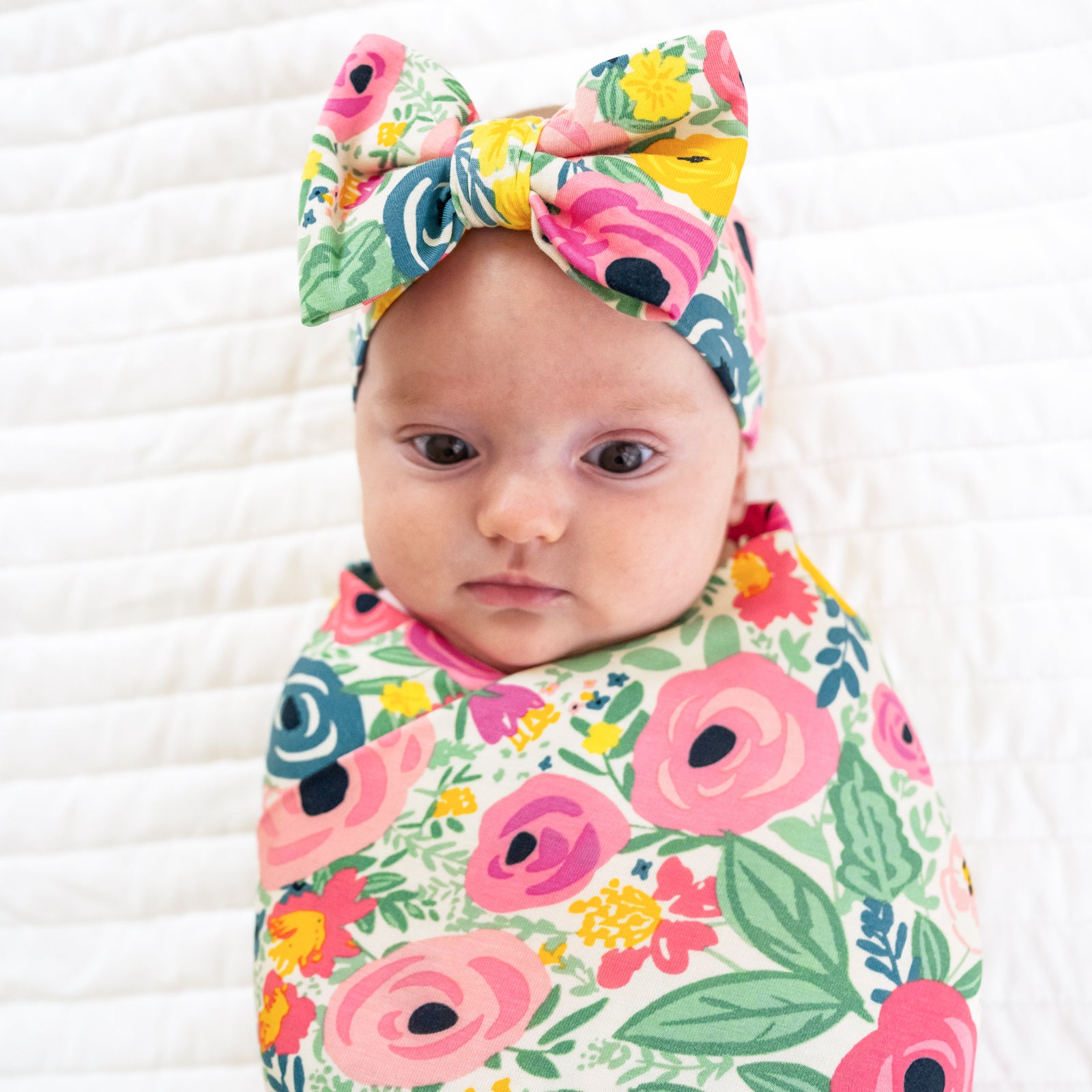 Secret Garden Swaddle & Luxe Bow Headband Set - Image 2