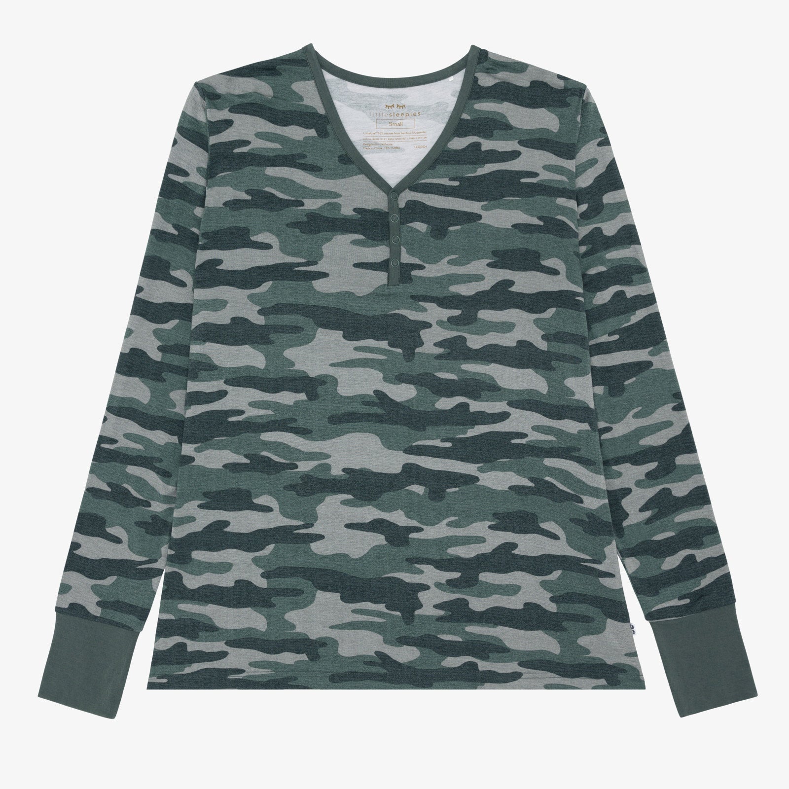 Vintage Camo Women's Pajama Top - Image 3