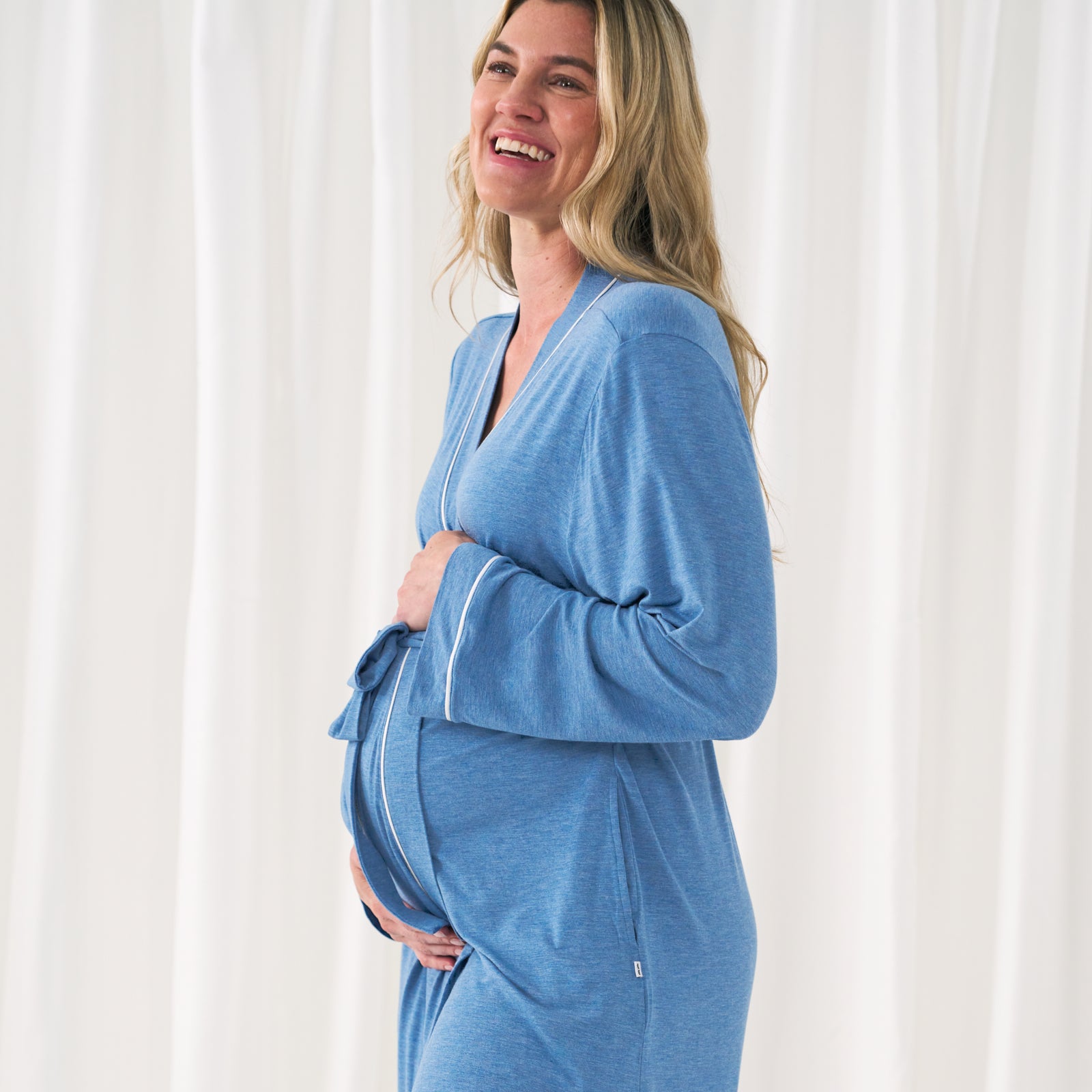Heather Blue Women's Robe - Image 4