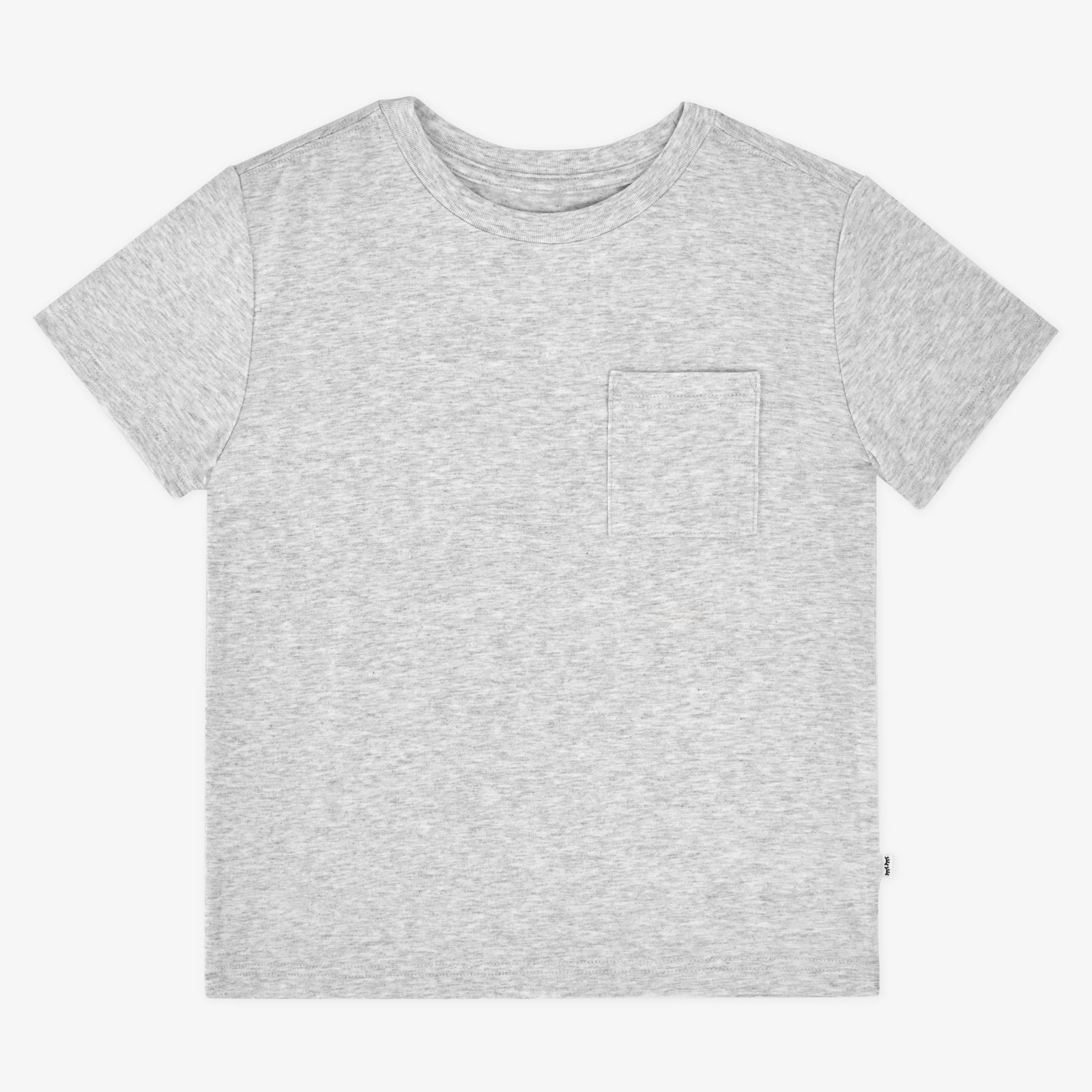 Light Heather Gray Relaxed Pocket Tee - Image 2