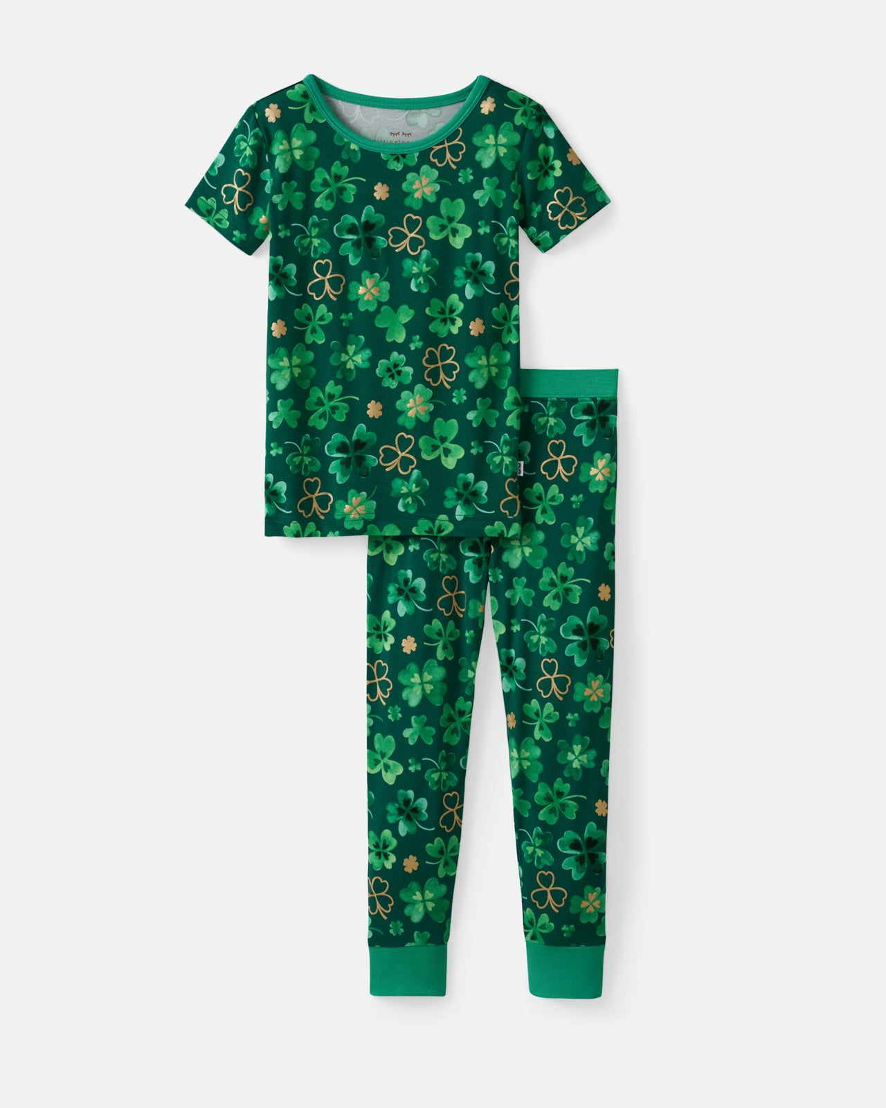 Clover Cuties Two-Piece Short Sleeve Pajama Set - Image 6