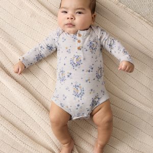 Lullaby Sky Henley Bodysuit