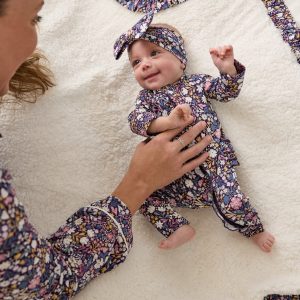 Midnight Petals Ruffle Mini Cloud Blanket®