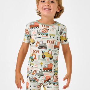 Mini Builders Two-Piece Short Sleeve & Shorts Pajama Set