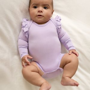 Misty Lavender Flutter Bodysuit