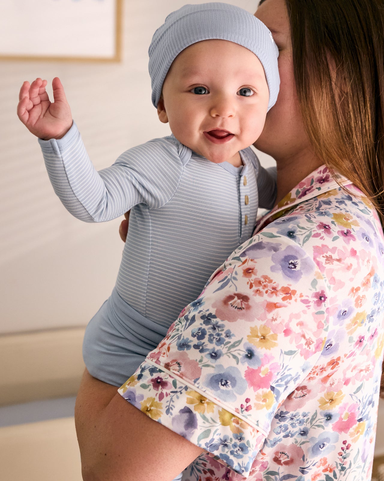 Light Fog Stripe Henley Bodysuit - Image 4