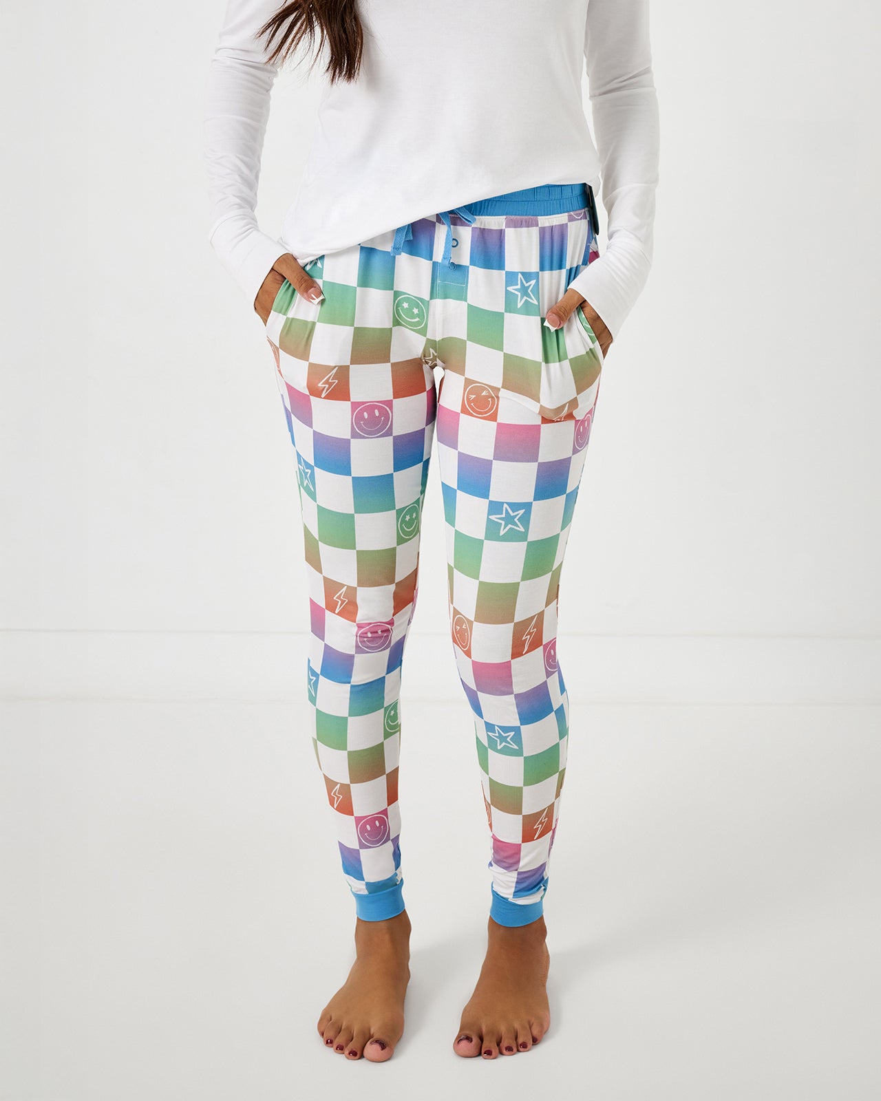 Ombre Cheery Checks Women's Pajama Pants