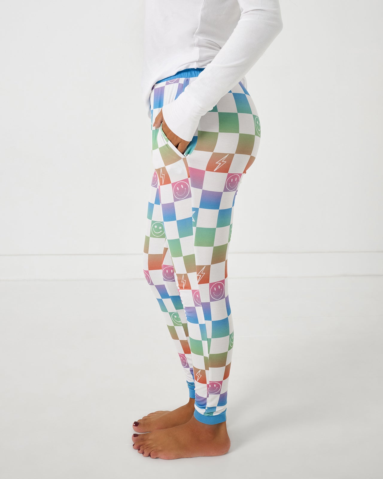 Ombre Cheery Checks Women's Pajama Pants - Image 4
