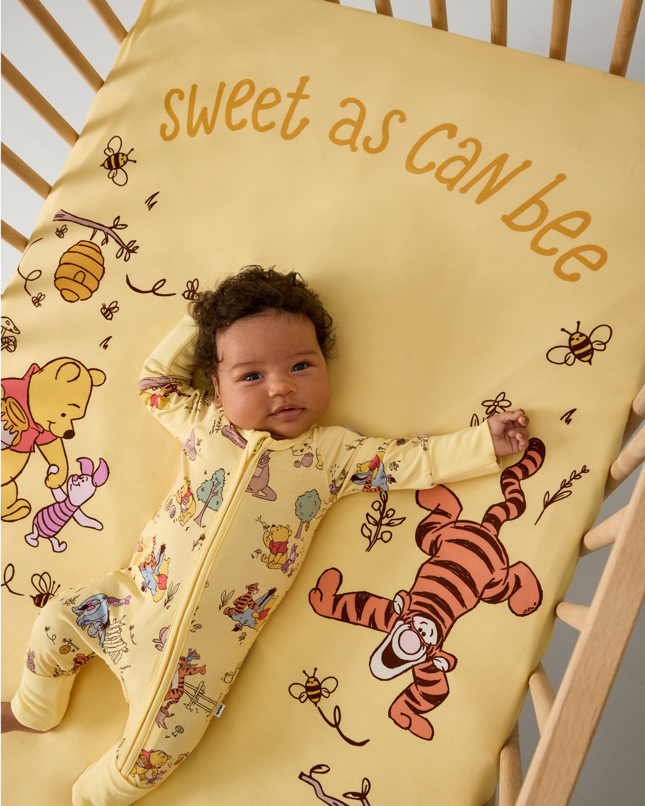 Disney Sweet As Can Bee Fitted Crib Sheet - Image 2