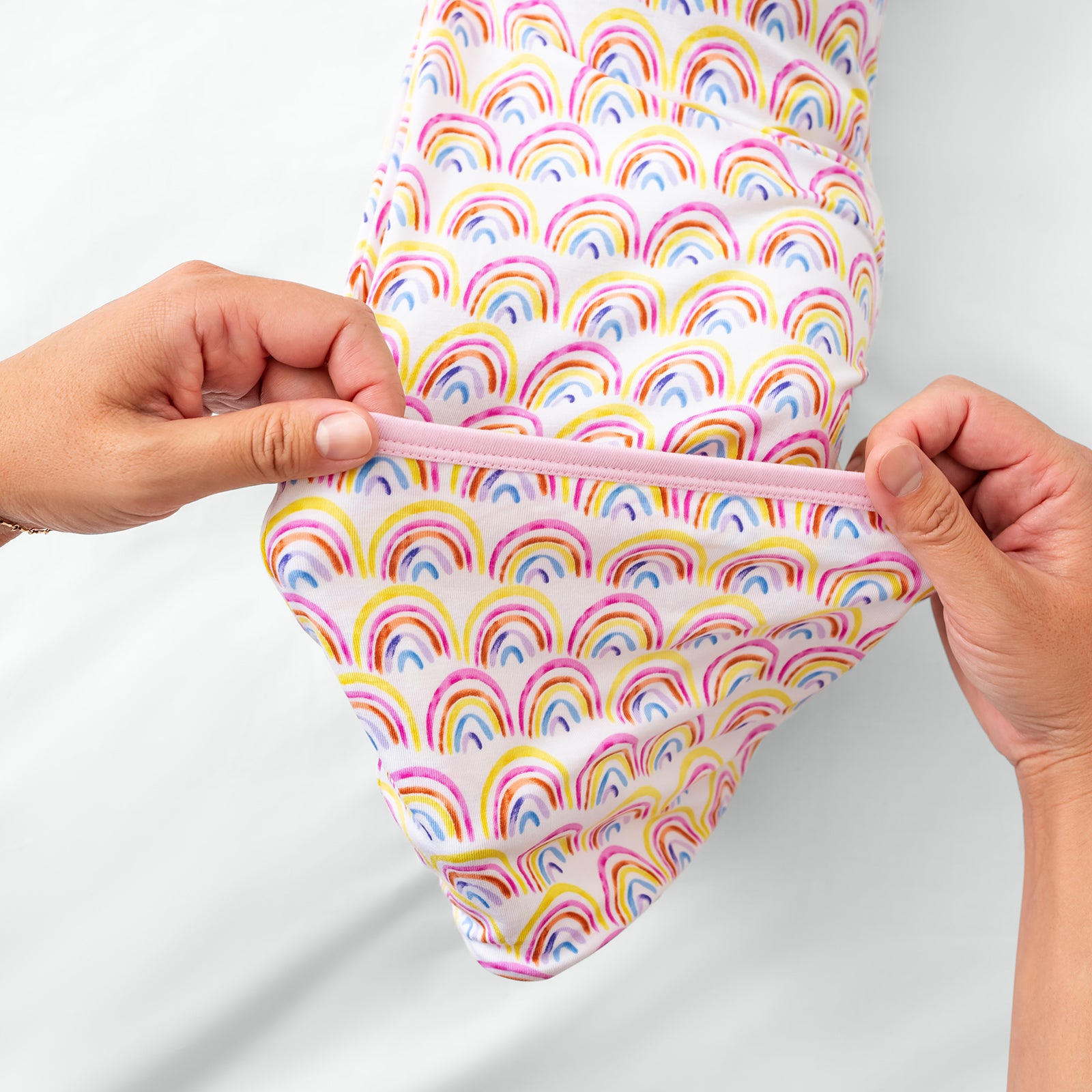 Pastel Rainbows Infant Gown - Image 4