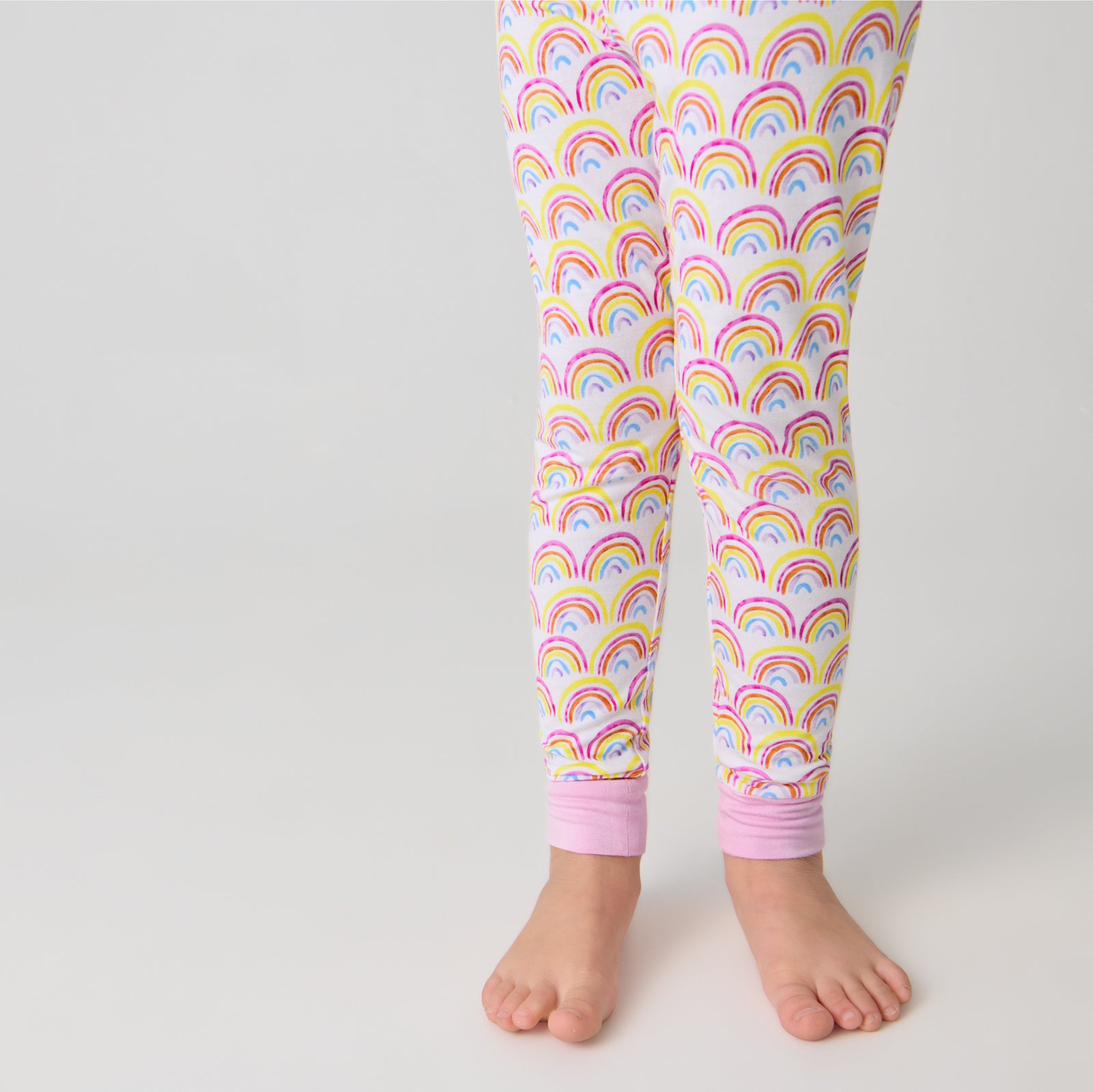 Pastel Rainbows Two-Piece Pajama Set - Image 4