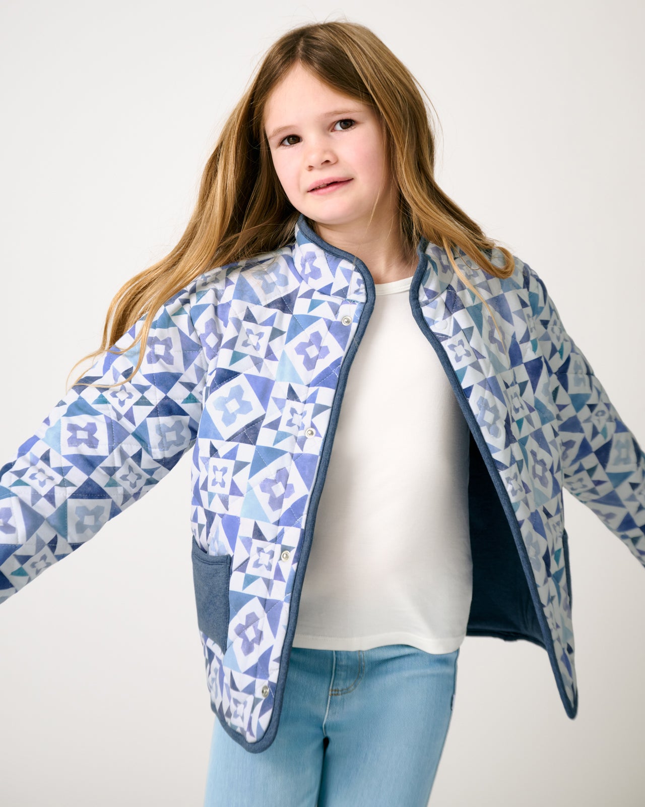 Patchwork Indigo Barn Jacket - Image 3