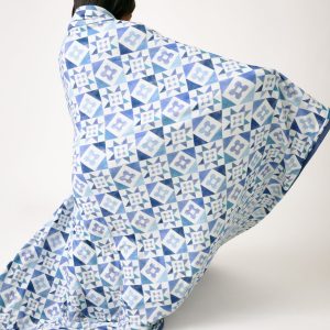 Patchwork Indigo Large Cloud Blanket®