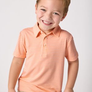 Peachy Keen Stripe Polo Shirt
