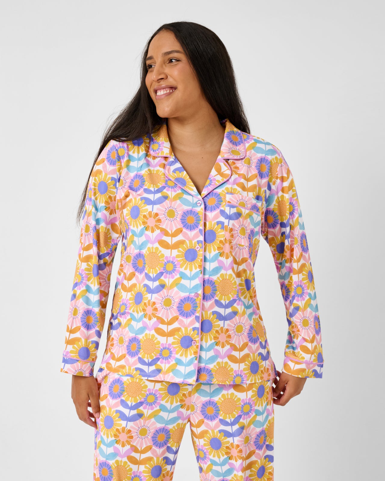 Petal Power Women's Long Sleeve Pajama Set - Image 3