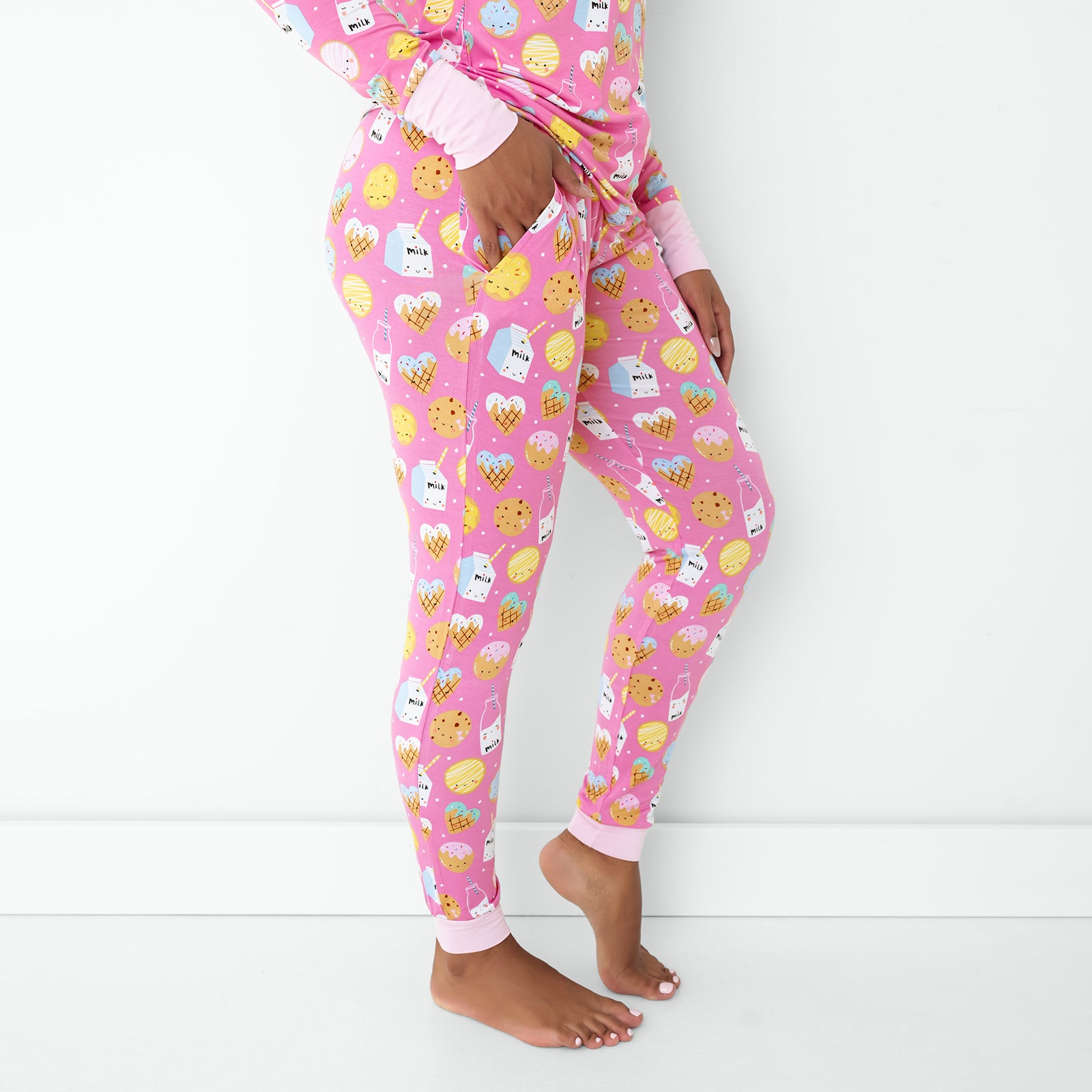 Pink Cookies & Milk Women's Pajama Pants - Image 3