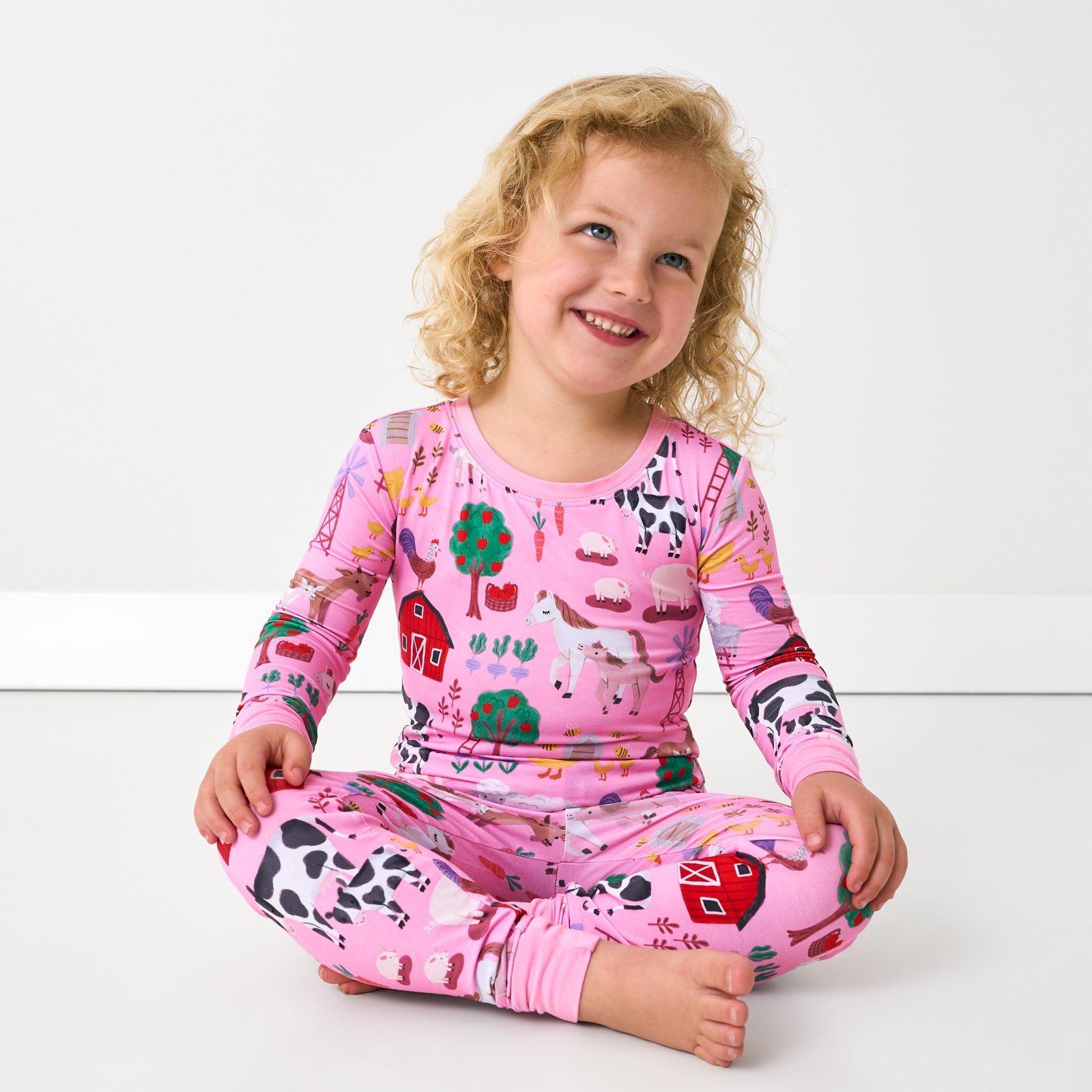 Pink Farm Fam Two-Piece Pajama Set - Image 2