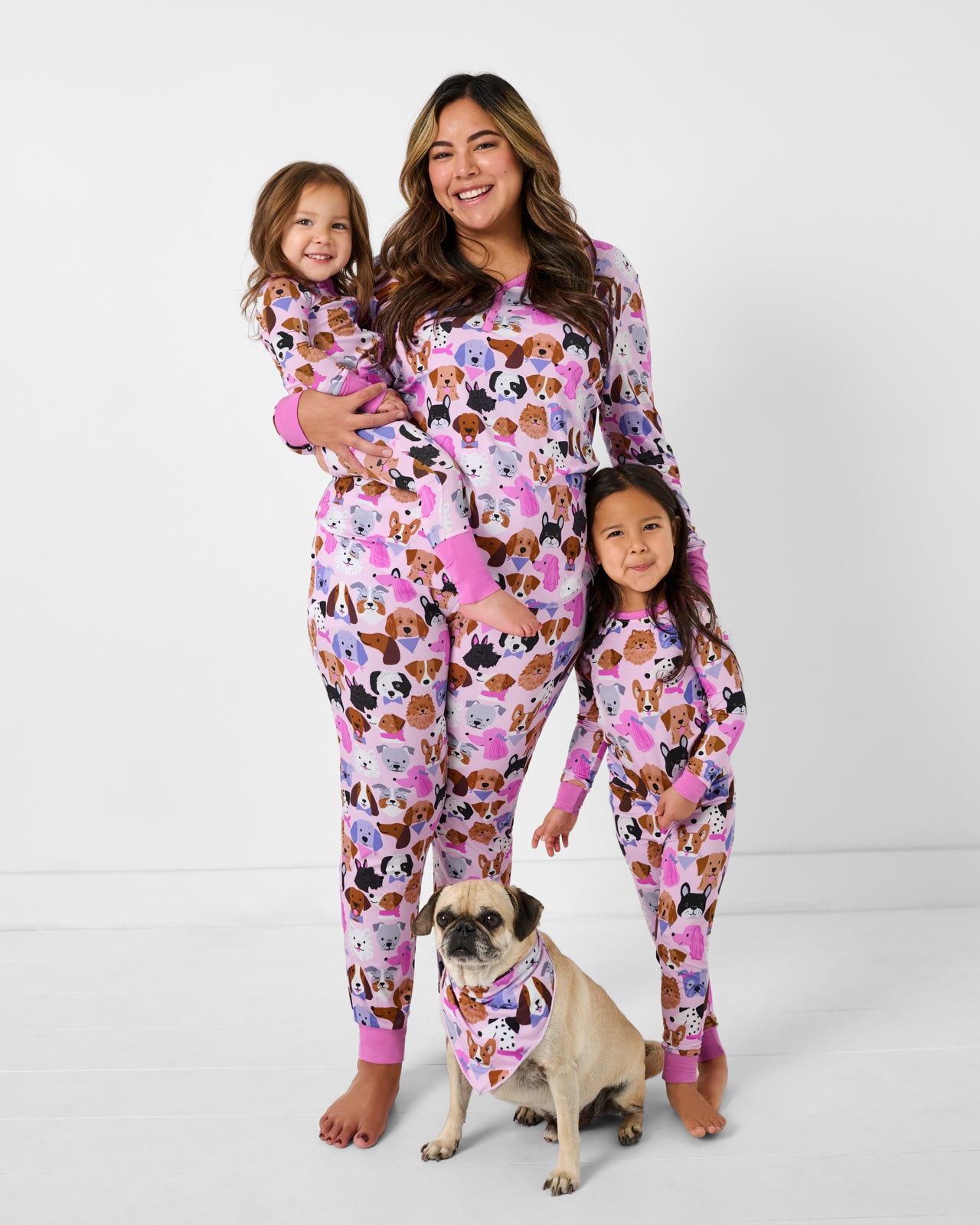 Pink Puppy Parade Women's Long Sleeve Pajama Top - Image 4