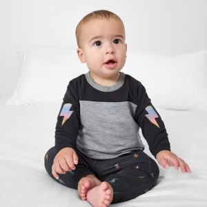 Rad Bolts Cinched Panel Crewneck