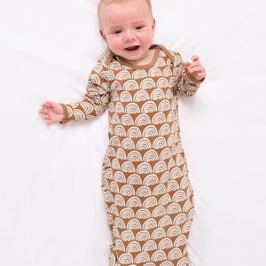 Rust Rainbows Infant Gown