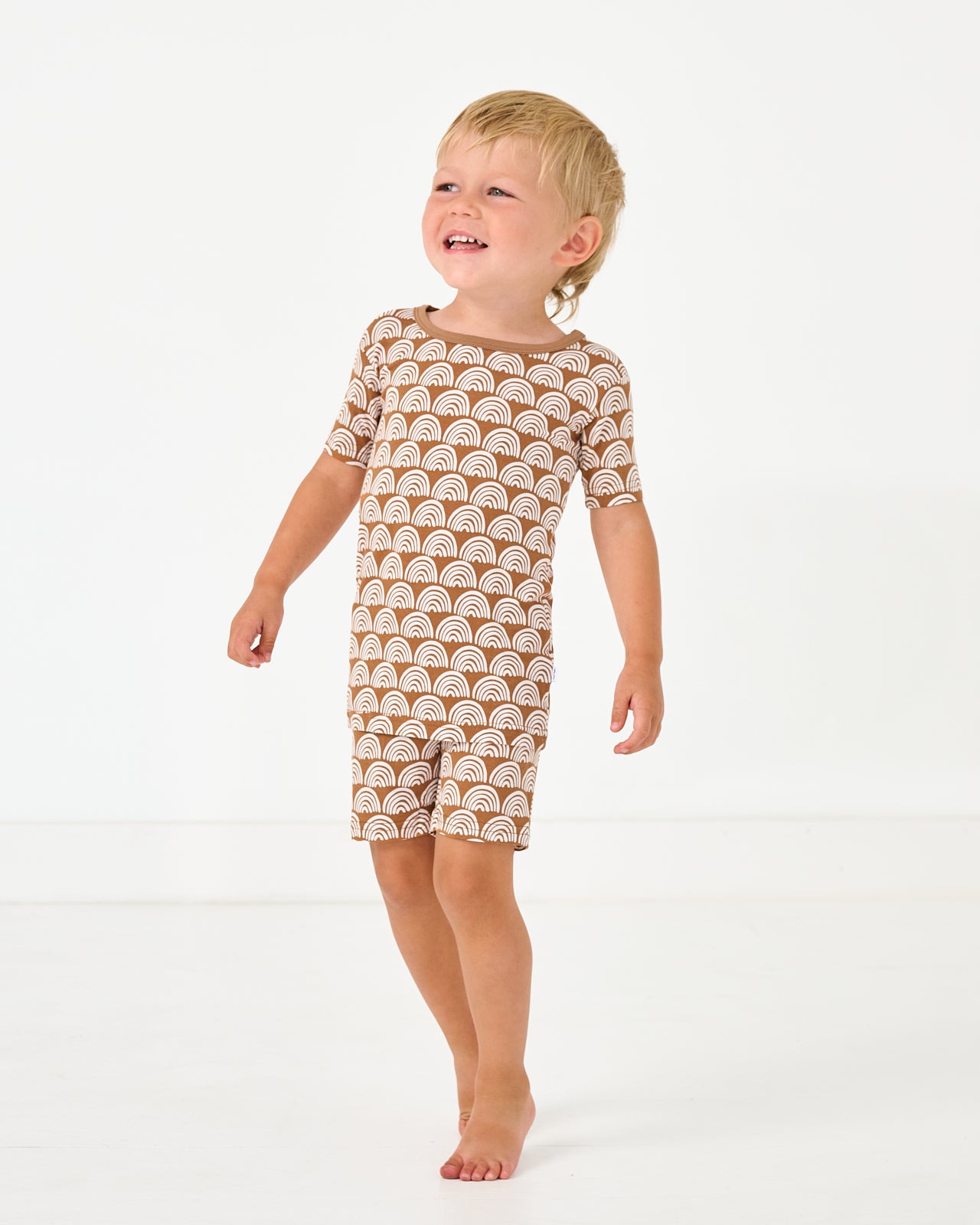Rust Rainbows Two-Piece Short Sleeve & Shorts Pajama Set - Image 5