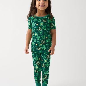 Clover Cuties Two-Piece Short Sleeve Pajama Set