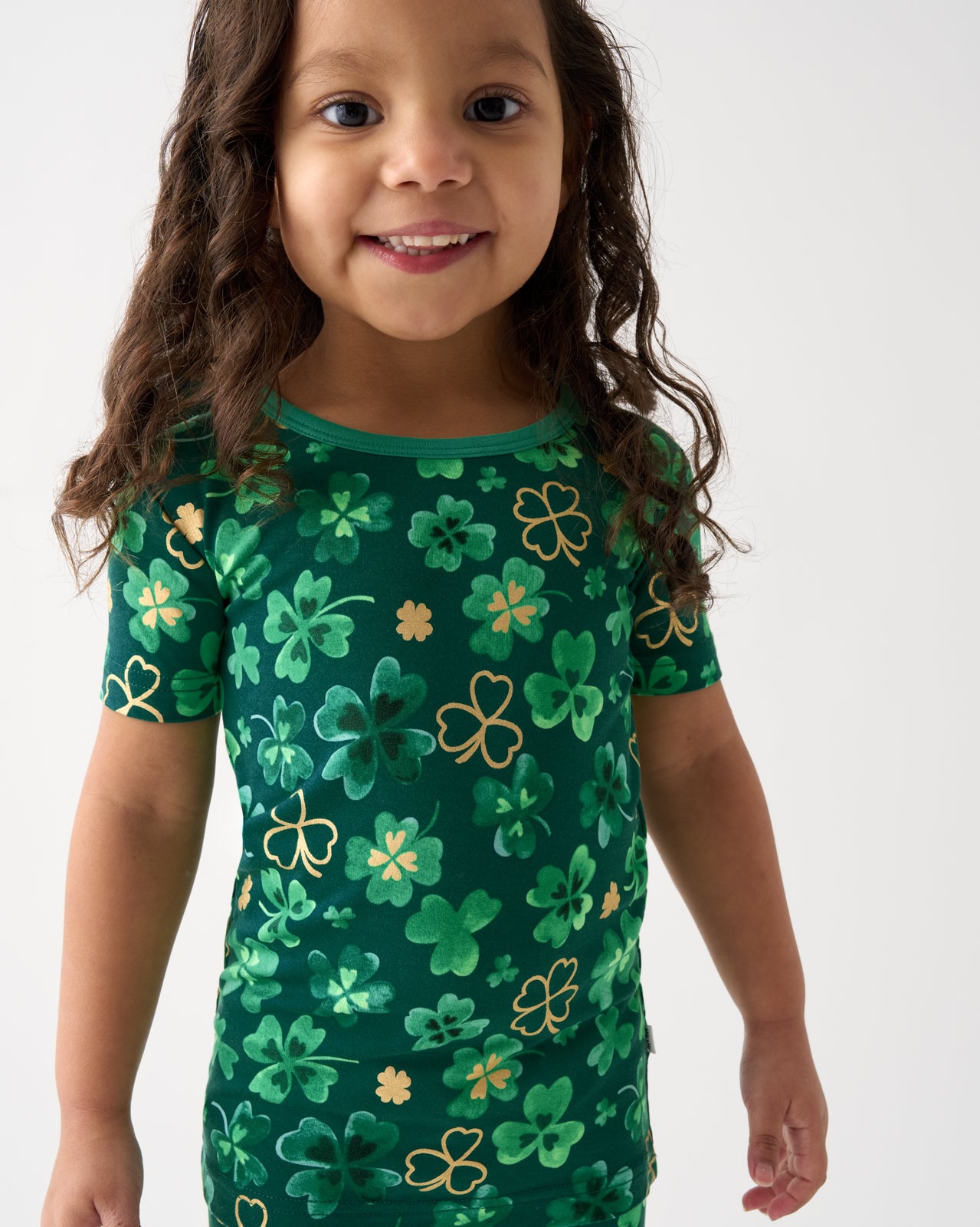 Clover Cuties Two-Piece Short Sleeve Pajama Set - Image 5