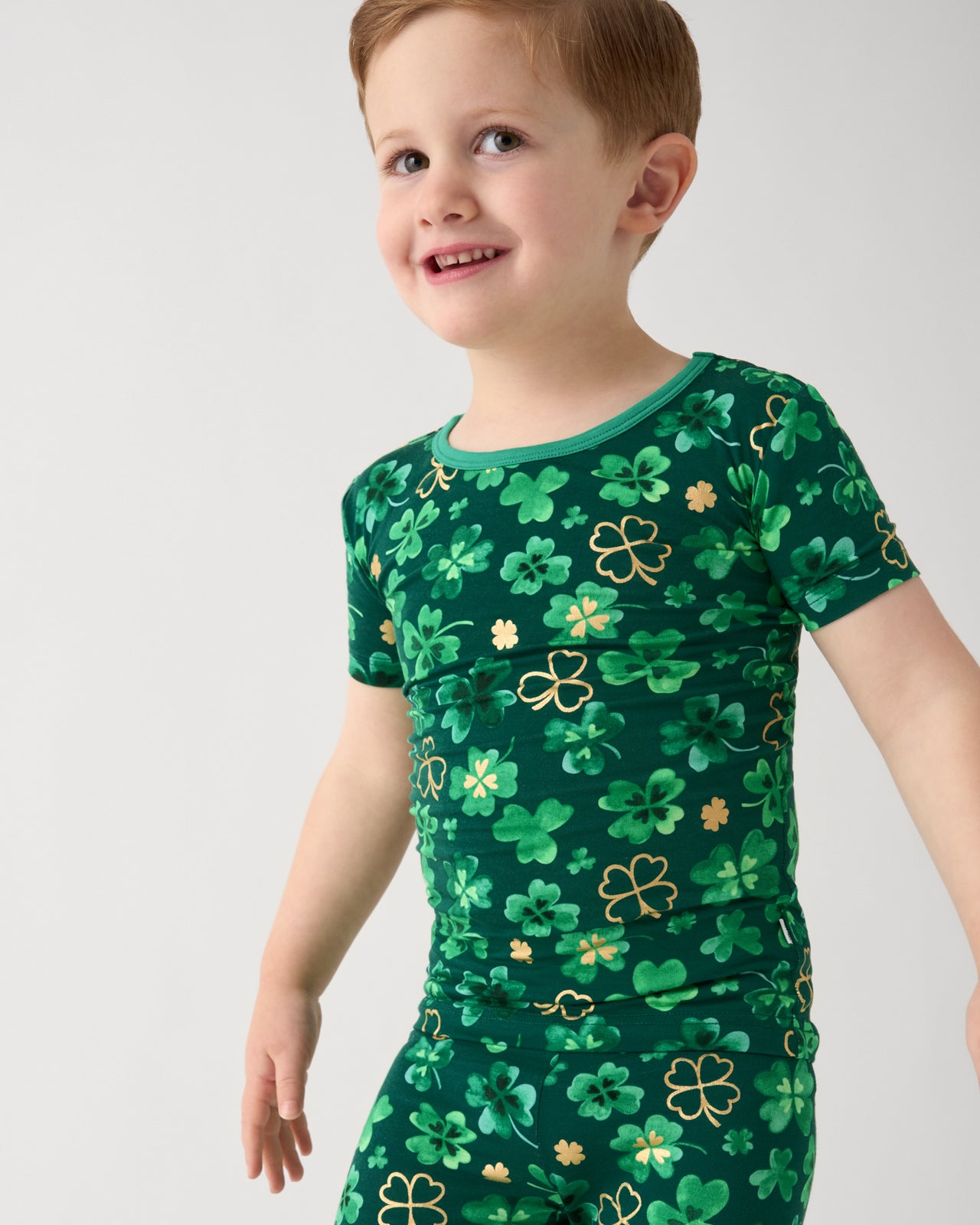 Clover Cuties Two-Piece Short Sleeve Pajama Set - Image 2