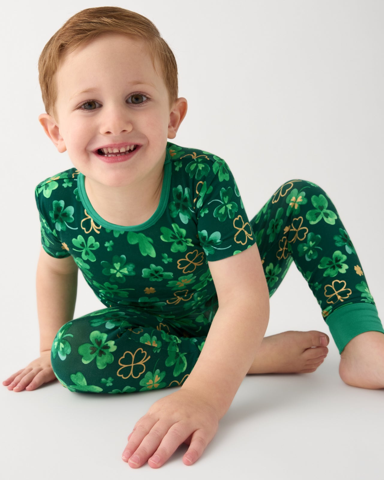 Clover Cuties Two-Piece Short Sleeve Pajama Set - Image 4