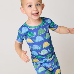 Shell Parade Two-Piece Short Sleeve & Shorts Pajama Set