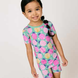 Ladybug Meadow Two-Piece Short Sleeve & Shorts Pajama Set