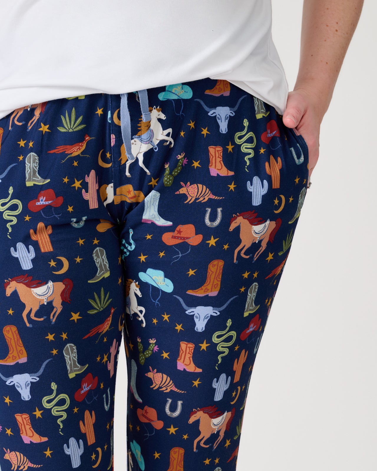 Blue Rancher Roundup Women's Pajama Pants - Image 3
