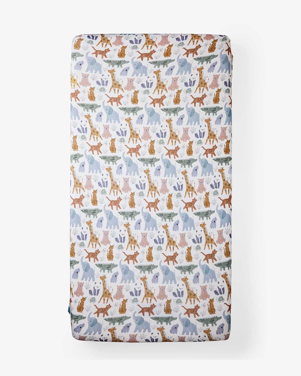 Sweet Safari Fitted Mini Crib Sheet - Image 2