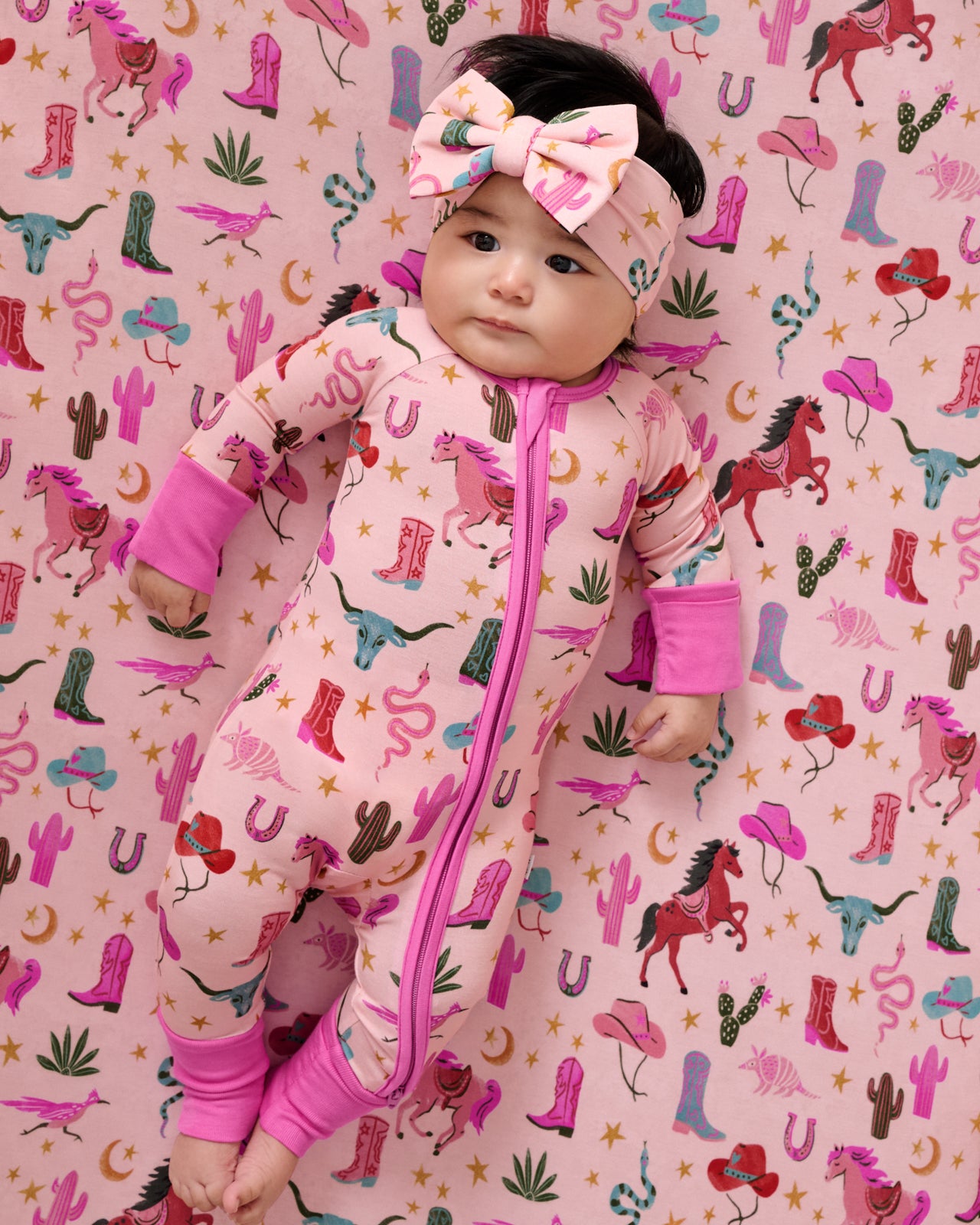 Pink Rancher Roundup Fitted Crib Sheet - Image 3