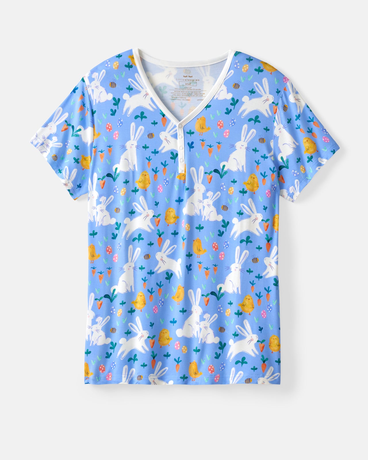 Bunny Patch Women's Short Sleeve Pajama Top - Image 5