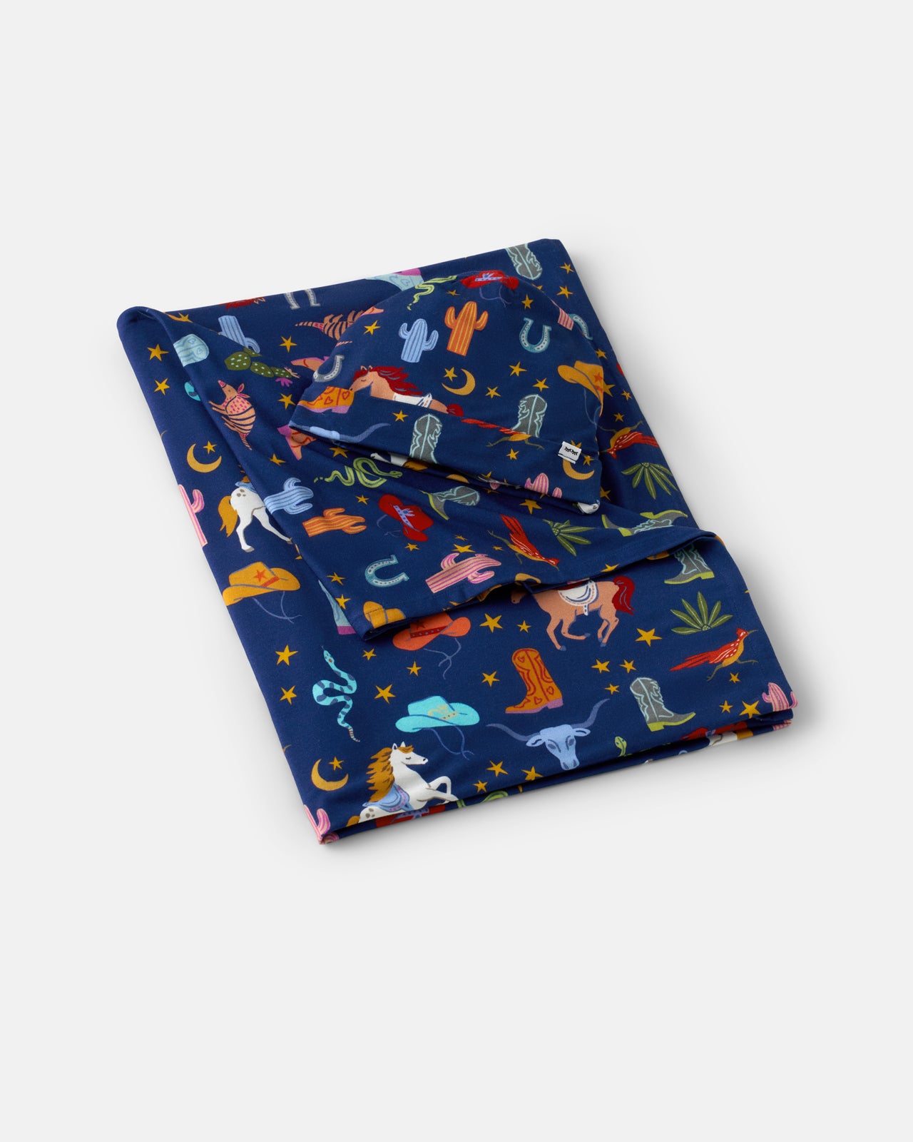 Blue Rancher Roundup Swaddle & Hat Set - Image 3