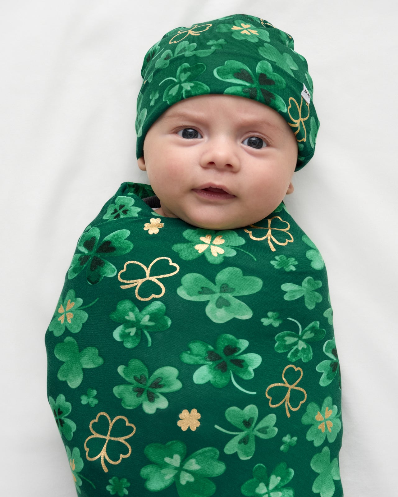 Clover Cuties Swaddle & Hat Set - Image 2