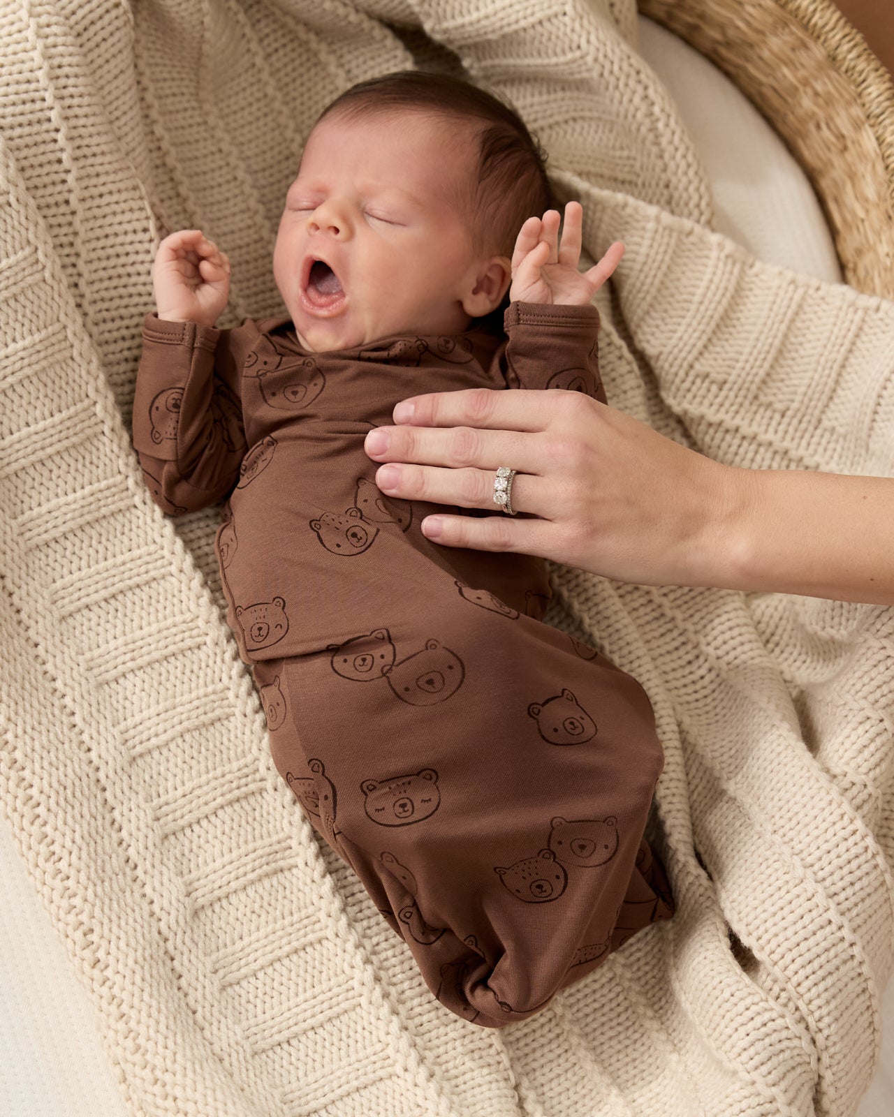 Teddy Tracks Infant Gown