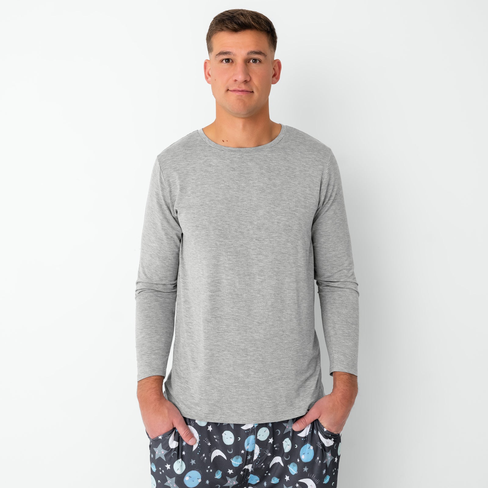 Blue To the Moon & Back Men's Pajama Pants - Image 4