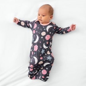 Pink To the Moon & Back Infant Gown