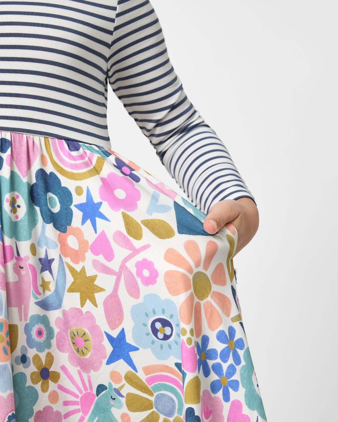 Unicorn Blossoms Twirl Dress - Image 4