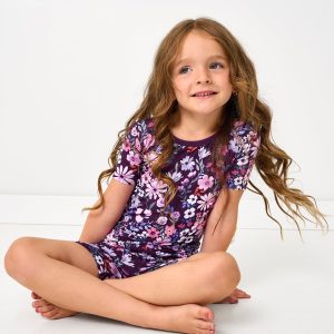Violet Meadow Two-Piece Short Sleeve & Shorts Pajama Set
