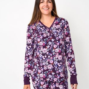 Violet Meadow Women's Long Sleeve Pajama Top