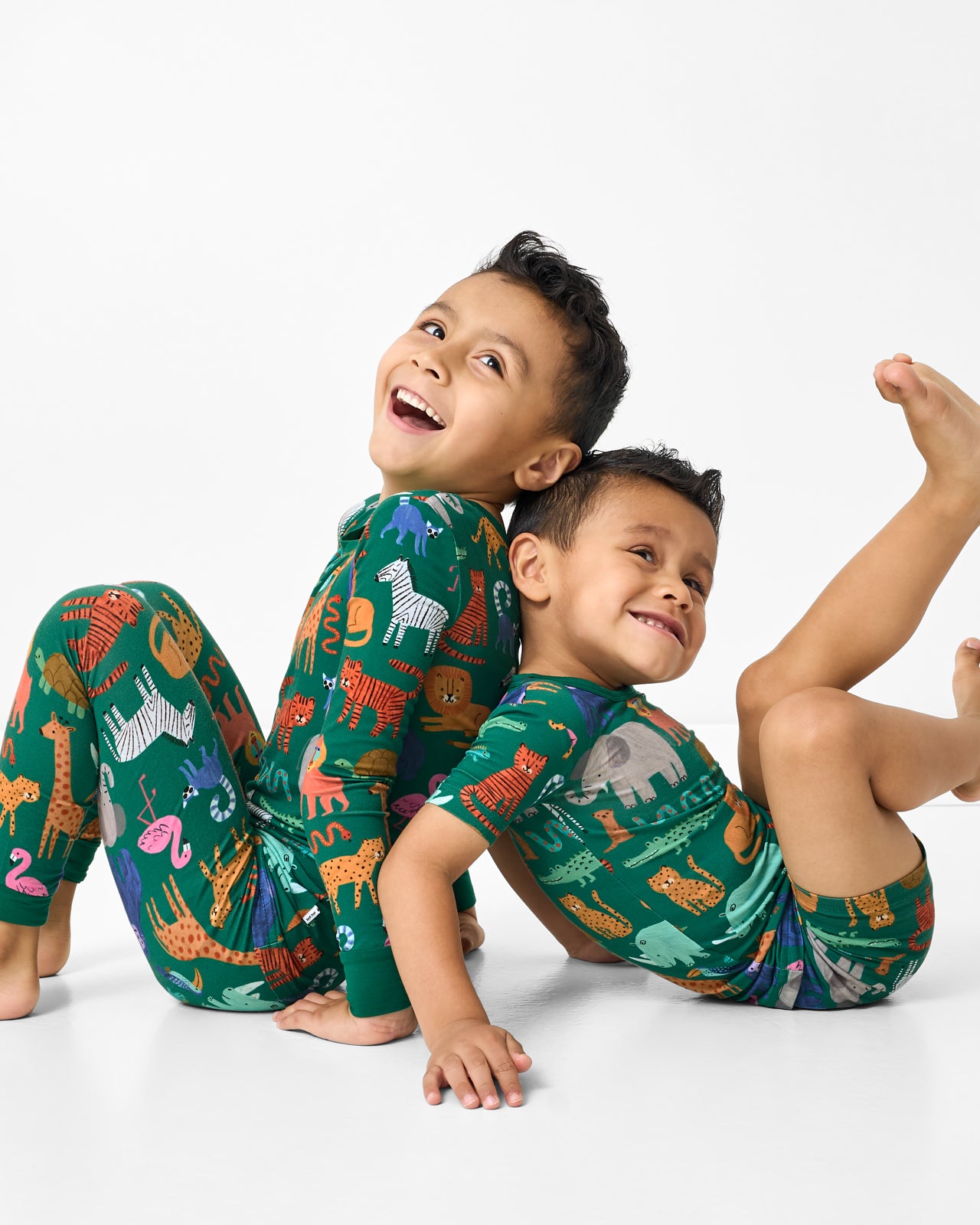 Wild Zoo Two-Piece Short Sleeve & Shorts Pajama Set - Image 4