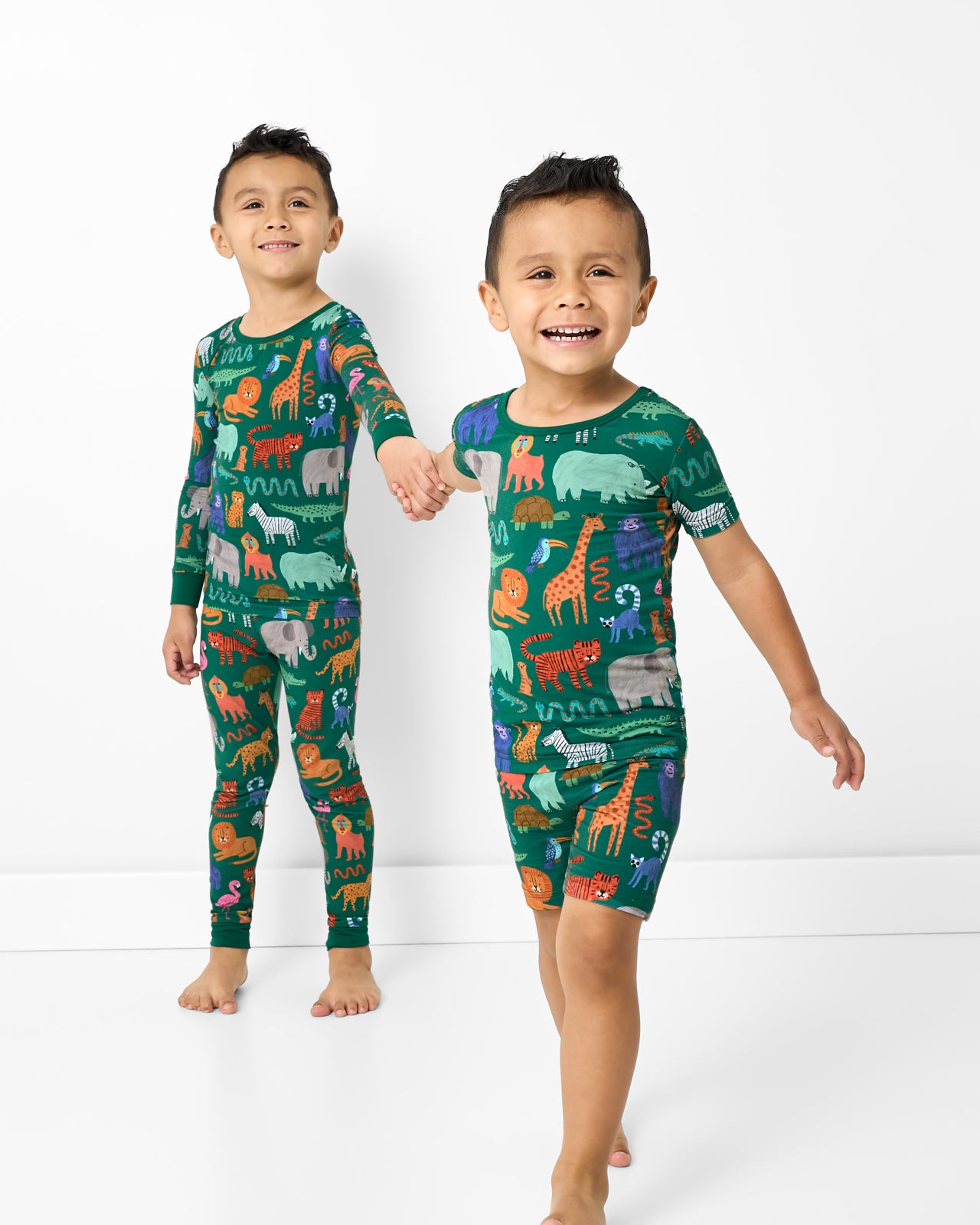 Wild Zoo Two-Piece Short Sleeve & Shorts Pajama Set - Image 5