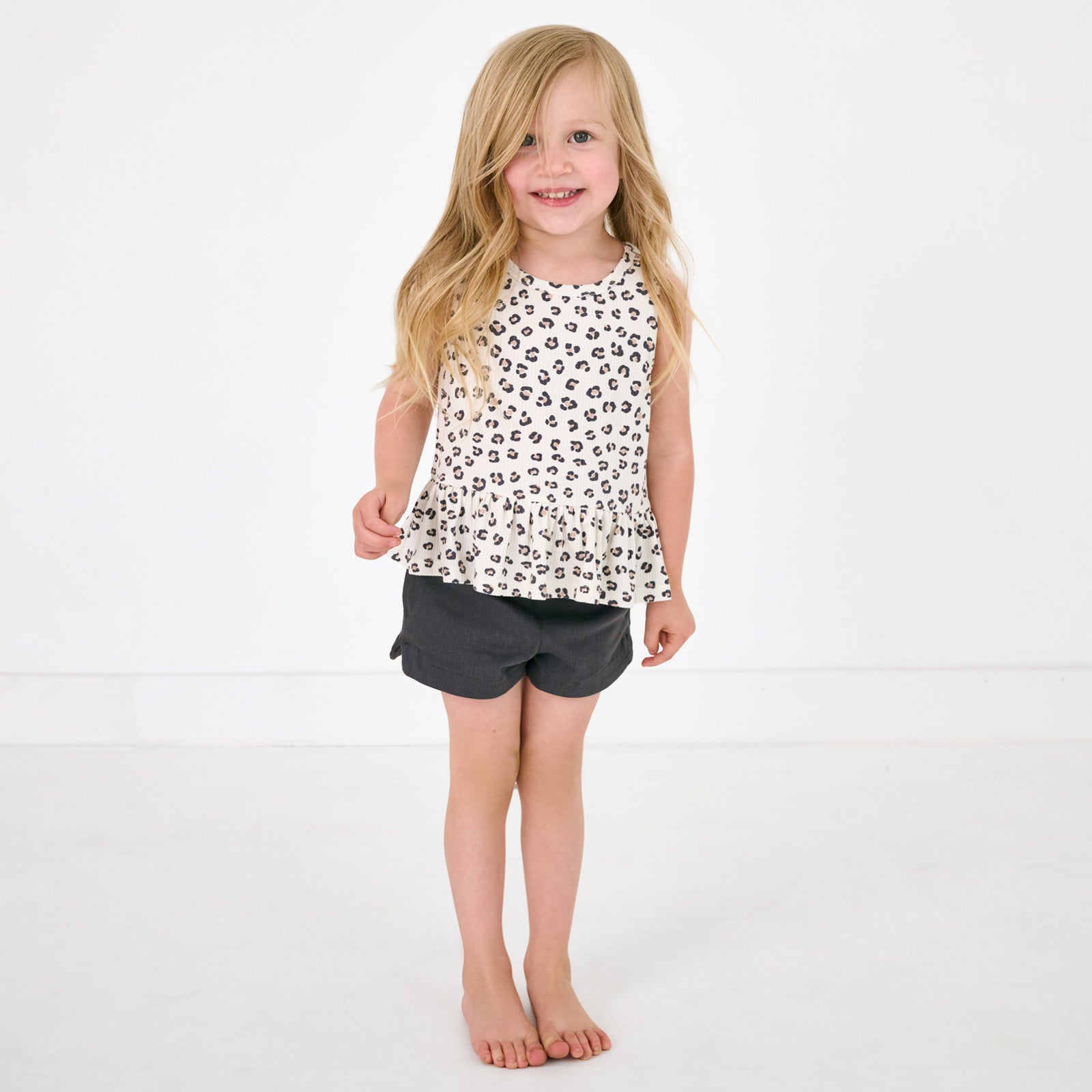 Washed Black Denim Shorts - Image 4