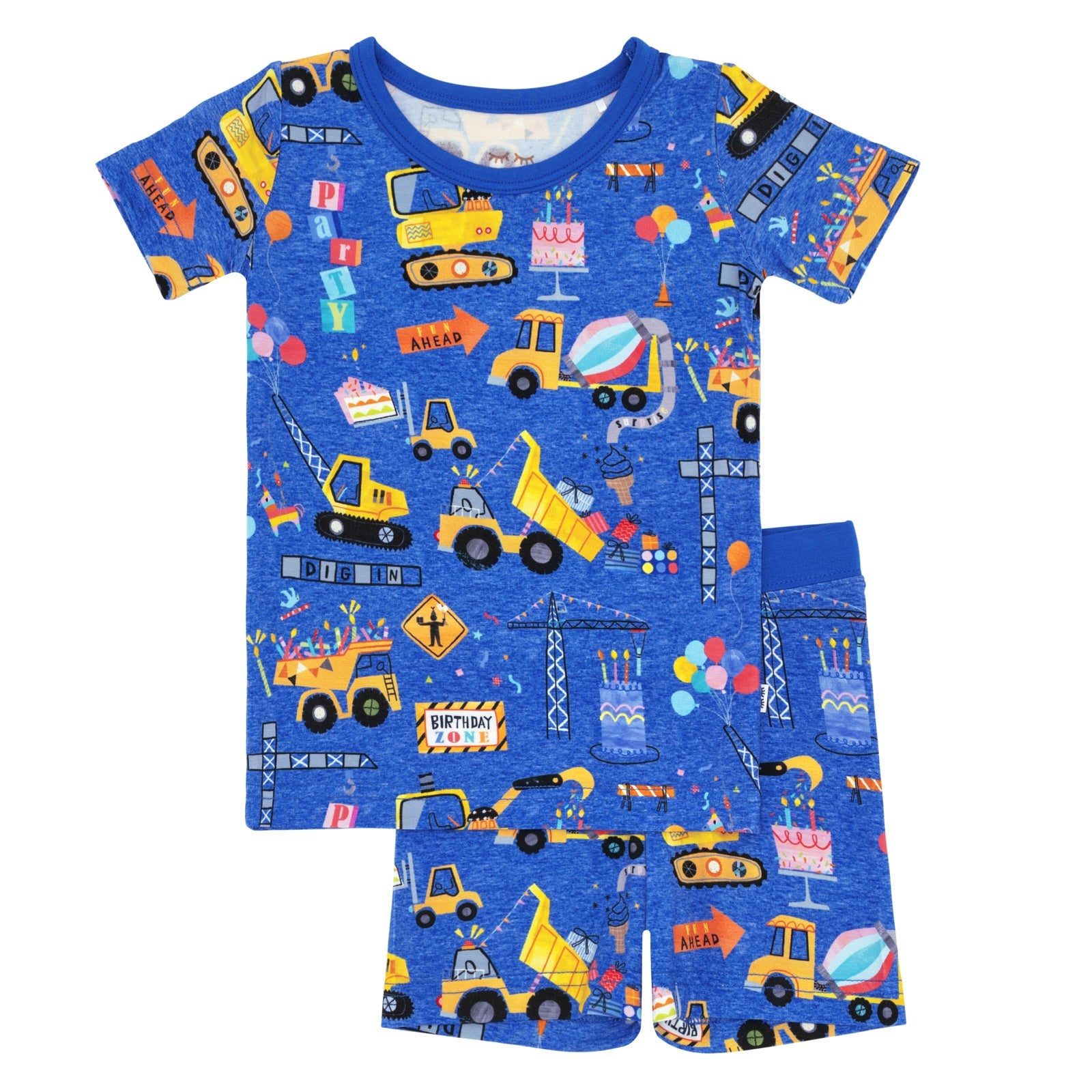 Birthday Builders Two-Piece Short Sleeve & Shorts Pajama Set - Image 4